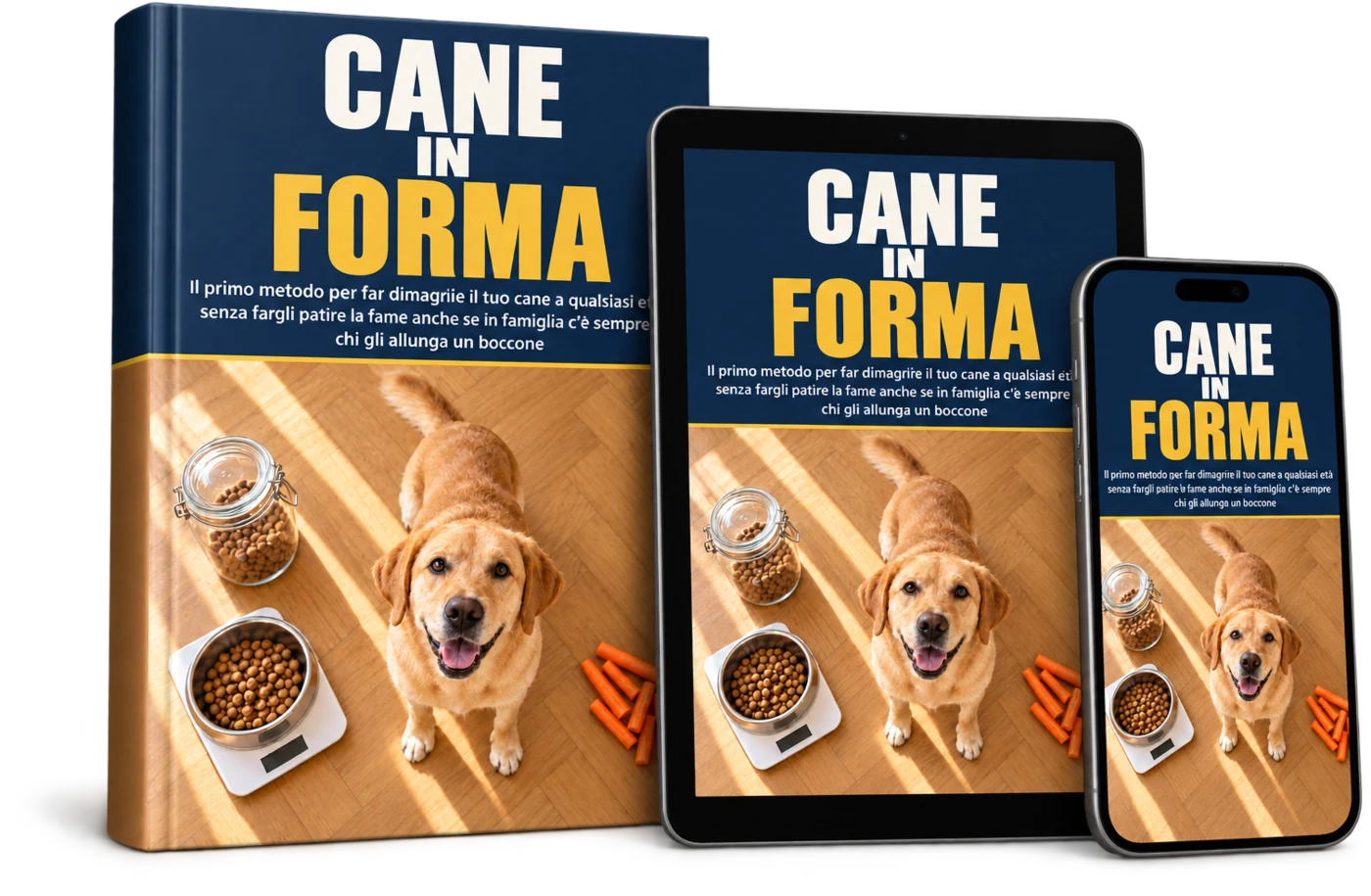 La guida Cane in Forma su libro, tablet e telefono